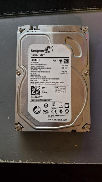 Seagate Barracuda 2TB HDD beschikbaar voor biedingen