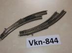Vk-844 N Spoor Gebogen Wissels 9174/75 Fleischmann DB, Gebruikt, Gelijkstroom, Fleischmann, Rails