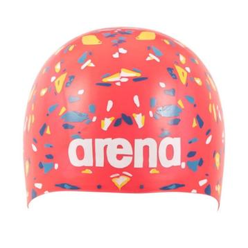 Nieuwe Arena Poolish Moulded Badmuts Confetti Red beschikbaar voor biedingen
