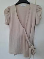 Costes vestje. Costes top. Overslagvestje. Glitter, Kleding | Dames, Tops, Maat 38/40 (M), Beige, Ophalen of Verzenden, Zo goed als nieuw