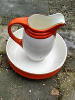 Lampet schaal + kan  Petrus Regout, Antiek en Kunst, Curiosa en Brocante, Ophalen of Verzenden