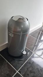 Vuilnisbak wesco zilver grijs, 40 liter of meer, Ophalen of Verzenden, Rvs, Minder dan 50 cm