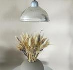 Vintage Glazen Holophane Prisma Lamp Hanglamp Jaren 60, Ophalen of Verzenden