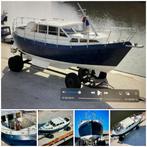 Stalen RVS motorboot/motorzeiler, Watersport en Boten, Ophalen, Gebruikt, Staal, Diesel