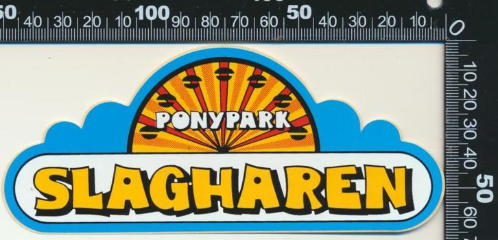 Sticker: Ponypark Slagharen (4), Verzamelen, Stickers, Zo goed als nieuw, Dier en Natuur, Ophalen of Verzenden