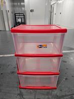 Wenco Opbergdozen met Laden - Rood, Ophalen, Gebruikt, 3 of 4 laden, Minder dan 25 cm