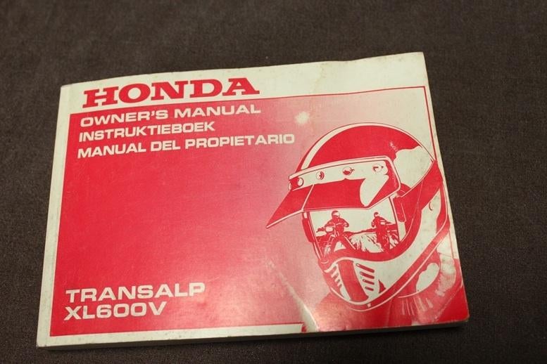 Honda XL600V 1991 Transalp instructie boekje owner's manual, Motoren, Handleidingen en Instructieboekjes, Honda, Ophalen of Verzenden