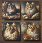 Noorse Boskat Barok onderzetters met houder, Ophalen of Verzenden, Nieuw, Glas of Kopje