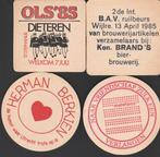 Bierviltje Brand B 17 18 19 20, Verzenden, Gebruikt, Viltje(s), Brand