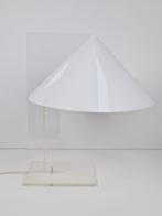 Vintage Harco Loor plexiglas tafellamp 70’ postmodern Design, Gebruikt, Ophalen of Verzenden, Glas, 50 tot 75 cm