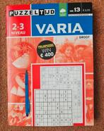 Puzzeltijd Varia niveau 2-3 groot, Ophalen of Verzenden, Nieuw, Puzzelboek