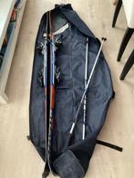 Atomic Carve ski’s, stokken en skischoenen (42) met hoezen, Ophalen, 160 tot 180 cm, Zo goed als nieuw, Carve