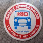 Oude sticker.  VAO. Verenigde automobielbedrijfen. Oss en Re, Ophalen of Verzenden