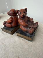 Vintage Engelse boekensteun van beer, Ophalen of Verzenden, Zo goed als nieuw, Dier