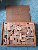 Vintage Bouwdoos Antiek 1940-1950 Hout, Antiek en Kunst, Antiek | Speelgoed, Ophalen of Verzenden