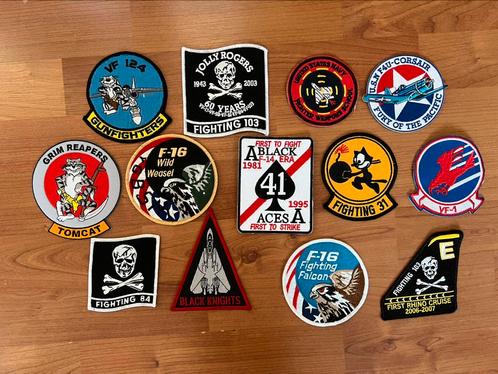 Meerdere US Navy en Air Force patches, Verzamelen, Luchtvaart en Vliegtuigspotten, Zo goed als nieuw, Patch, Badge of Embleem