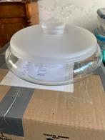Glazen Koekjes Schaaltje met Deksel, Gebruikt, Schaal, Rond, Ophalen of Verzenden