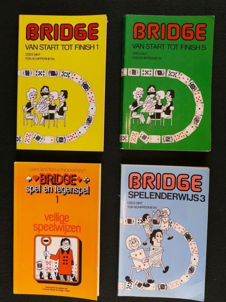 4x Boeken over bridge (1982-1985), Hobby en Vrije tijd, Gezelschapsspellen | Kaartspellen, Gebruikt, Ophalen of Verzenden