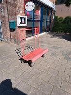 Te koop platen wagen-platen kar, Gebruikt, Transportkar, Ophalen of Verzenden