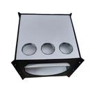 Vintage space age kubus tafel, bijzettafel, Huis en Inrichting, Tafels | Bijzettafels, Overige materialen, Minder dan 55 cm, Gebruikt