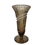 Art Deco design rookglas vaas begin 20ste eeuw, Overige kleuren, Ophalen of Verzenden, Minder dan 50 cm, Glas