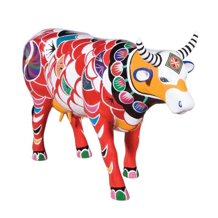 Nieuw Cow Parade koe Shanghai Cow large gratis verzending., Antiek en Kunst, Kunst | Designobjecten, Ophalen of Verzenden