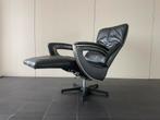 Nette zwarte leren prominent relax fauteuil / relax stoel L, Huis en Inrichting, Fauteuils, Ophalen, Gebruikt, Minder dan 75 cm