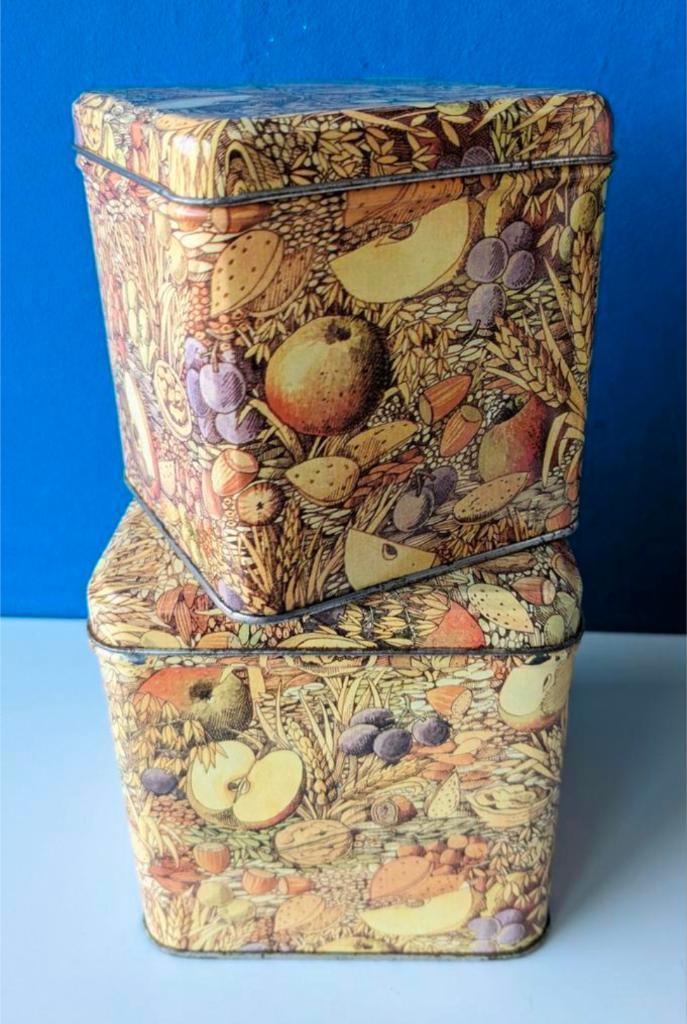 Blikken Pat Albeck/for J. Luber, Verzamelen, Blikken, Gebruikt, Ophalen of Verzenden