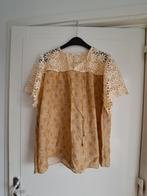 Prachtige blouse van Meisïe, L (44/46/XXL). Aparte details, Verzenden, Beige, Meisïe, Maat 46/48 (XL) of groter