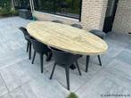 Online Veiling: Ovale tuintafel met matrix onderstel - 25...