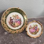 Vintage Limoges miniatuurbordjes – Fragonard stijl, Ophalen of Verzenden