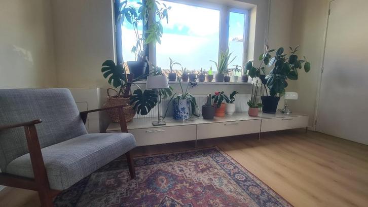 MONTIS lage meubel dressoir twee lades en één met klep, Huis en Inrichting, Kasten | Dressoirs, Gebruikt, 50 tot 100 cm, 25 tot 50 cm
