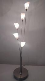 Boxford metalen tafellamp met 5 kelkjes en dimmer, Huis en Inrichting, Lampen | Tafellampen, Ophalen of Verzenden, Zo goed als nieuw