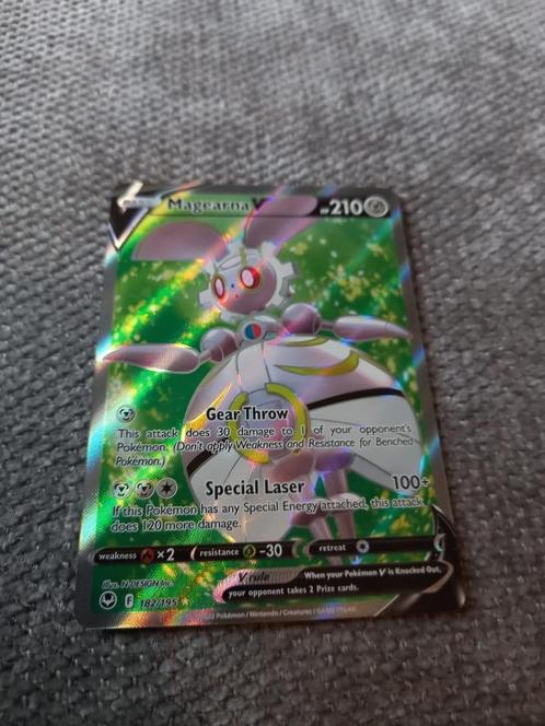 Pokemon: Magearna [V] - 182/195, Hobby en Vrije tijd, Verzamelkaartspellen | Pokémon, Zo goed als nieuw, Losse kaart, Ophalen of Verzenden
