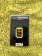 Argor/Heraeus/Suisse goudbaar 2 gram., Ophalen of Verzenden, Goud