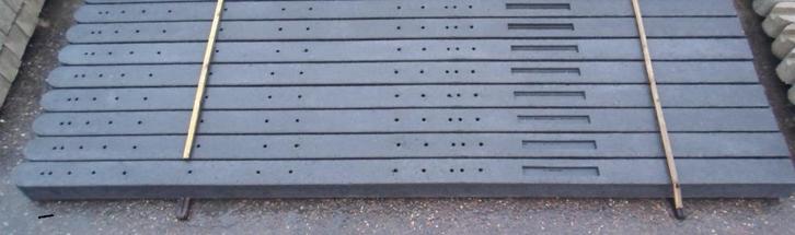 betonpalen schutting beton palen antraciet platen planken, Tuin en Terras, Schuttingen, Nieuw, Overige materialen, 2 meter of meer
