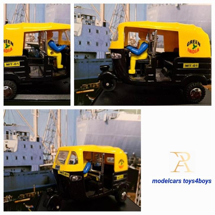 TUK-TUK de India Rikshaw TukTuk 4"/10cm, Hobby en Vrije tijd, Modelauto's | 1:43, Gebruikt, Overige typen, Dinky Toys, Verzenden