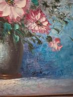 Bloemen in vaas schilderij, Antiek en Kunst, Ophalen