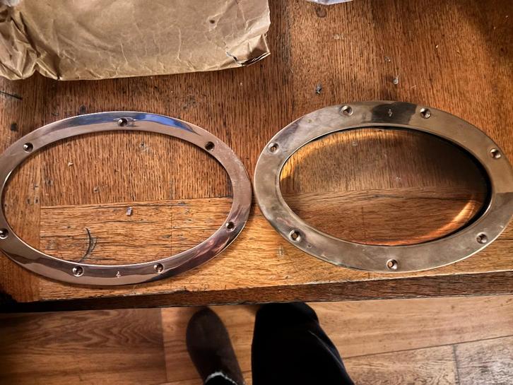 Ovale messing patrijspoorten, Watersport en Boten, Accessoires en Onderhoud, Nieuw, Ophalen of Verzenden