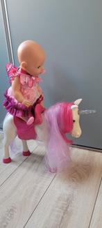 Leuke Baby Born pop met eenhoorn, Kinderen en Baby's, Speelgoed | Poppen, Ophalen, Zo goed als nieuw, Babypop