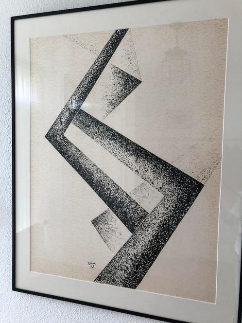 Toon Kelder abstracte compositie, Antiek en Kunst, Kunst | Schilderijen | Abstract, Ophalen