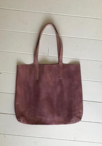 Zilch leren shopper mauve biet lila paars leer beschikbaar voor biedingen