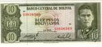 Bolivia 10 Pesos Bolivianos = 10.000 Bolivianus 1962 unc, Verzenden, Zuid-Amerika