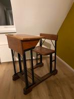 Antiek schoolbankje, Antiek en Kunst, Antiek | Meubels | Stoelen en Banken, Ophalen