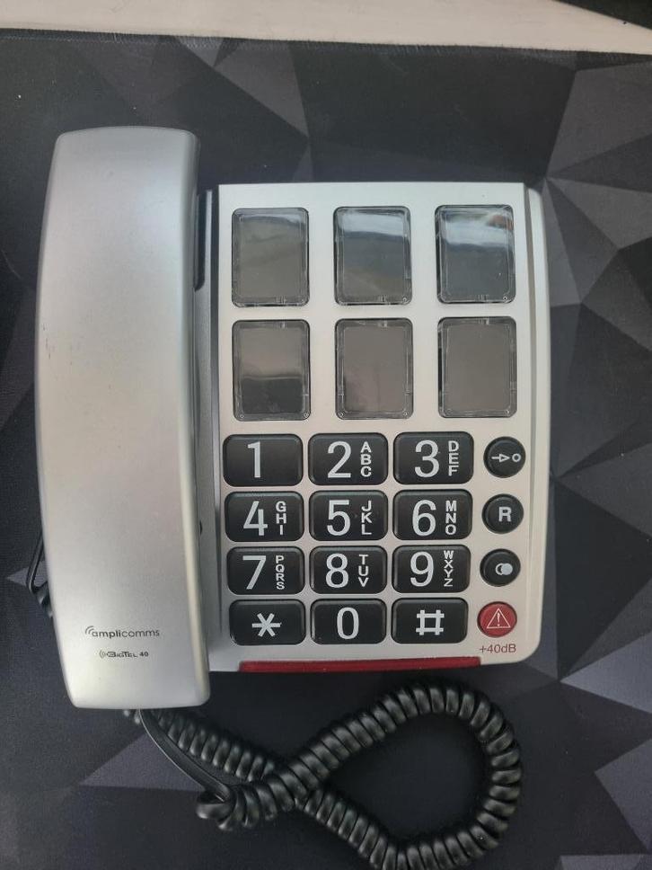 Senioren telefoon, Telecommunicatie, Vaste telefoons | Niet Draadloos, Zo goed als nieuw, Ophalen