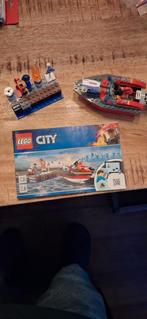 Lego City Brandweerboot 60213, Ophalen of Verzenden, Zo goed als nieuw, Complete set, Lego