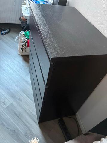 Ikea Malm ladekast zwartbruin - 4 lades - afbeelding 5