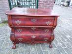 Barokstijl mahonie 3-laden buikcommode, bxdxh = 75x42x67 cm., 50 tot 100 cm, 3 of 4 laden, Niet bekend, 25 tot 50 cm