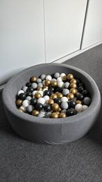Ballenbak rond 90 x 30 cm | donkergrijs | gekleurde ballen, Ophalen, Zo goed als nieuw