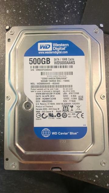 Western Digital 500GB beschikbaar voor biedingen